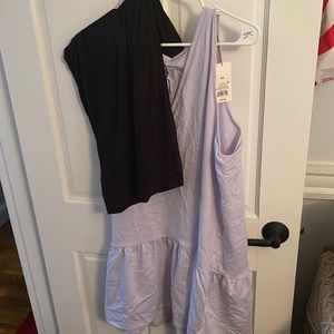 XXL Lilac Black Lot of 2 Tunic Dress New NWT With Tags